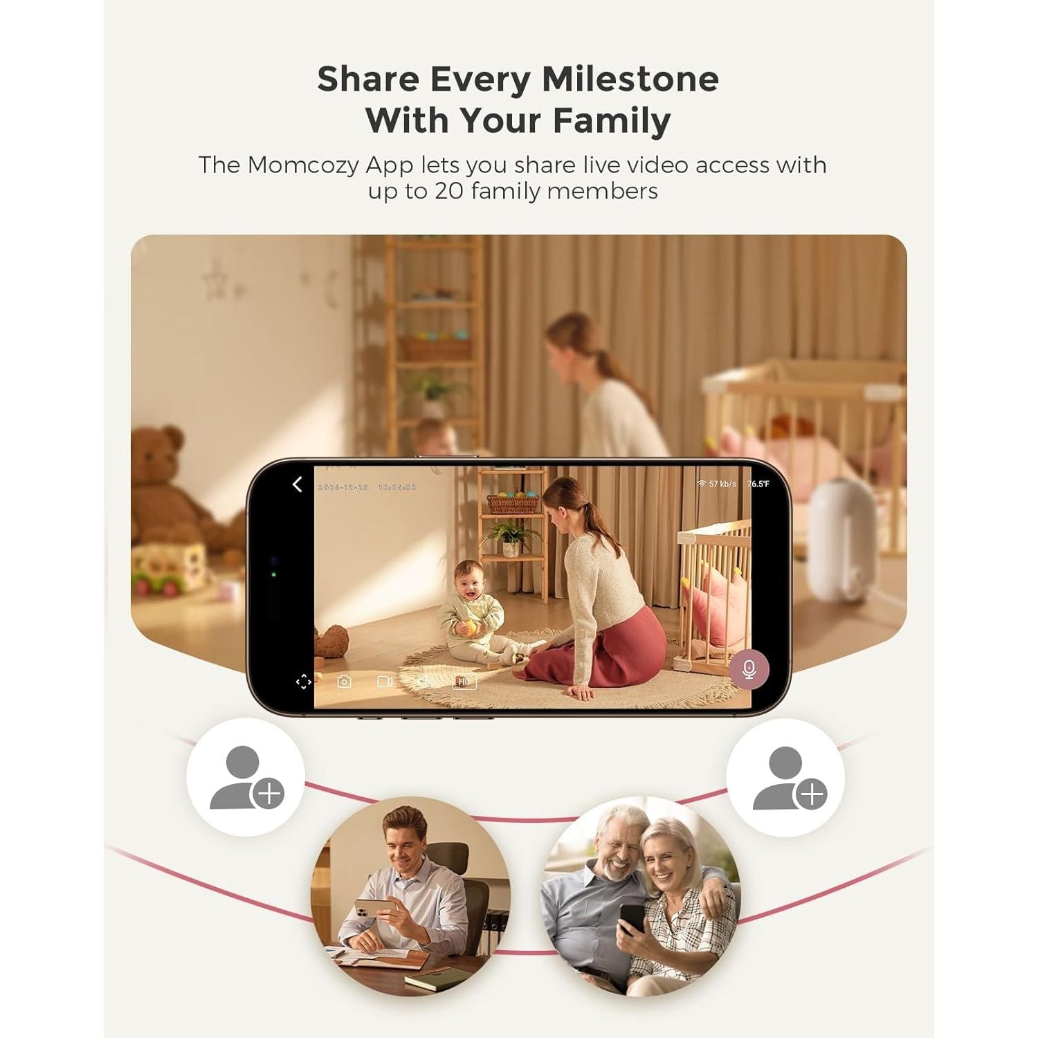 Buy Cashtro Ltd,Momcozy Smart WiFi Baby Monitor – 5" 1080P Screen, Camera & Audio, Motion - Gadcet UK | UK | London | Scotland | Wales| Near Me | Cheap | Pay In 3 | Video Baby Monitor